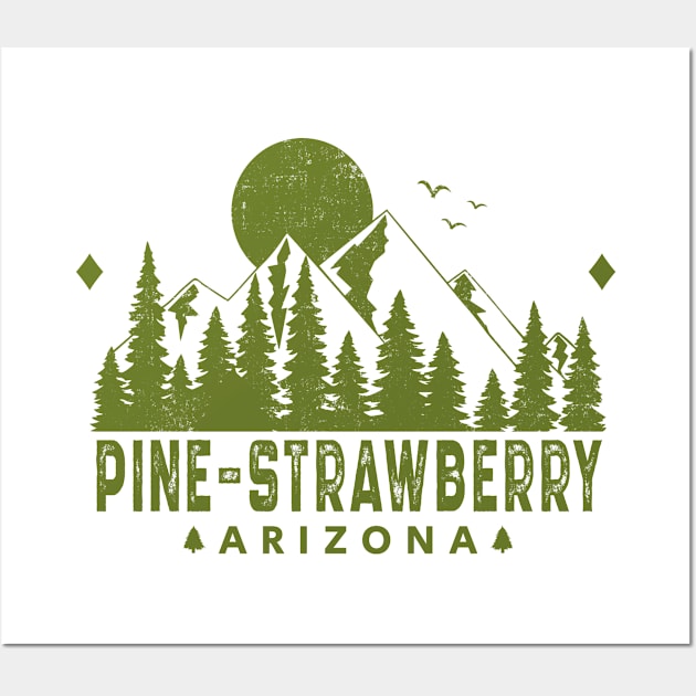 Pine-Strawberry Arizona Mountain View Wall Art by HomeSpirit